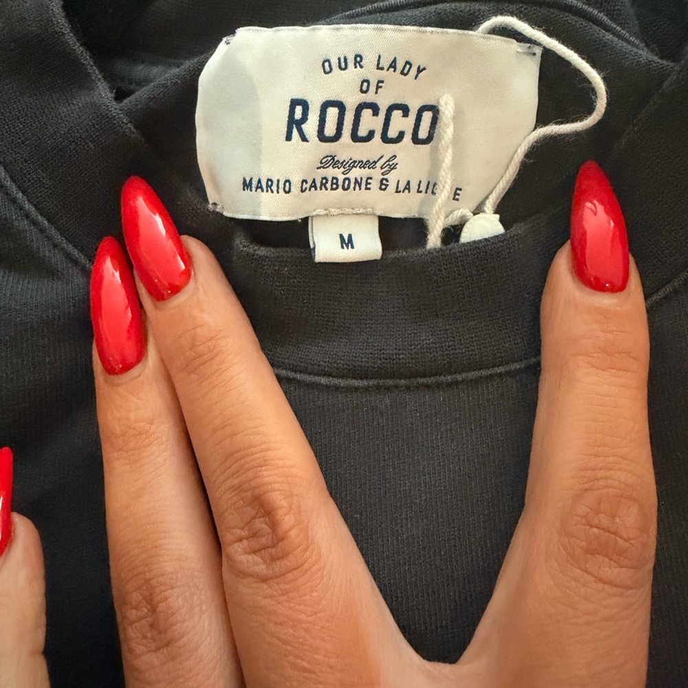Carbone Our Lady of Rocco Navy Pocket Tee Mens Medium Rare Sold Out NYC - Picture 6 of 9